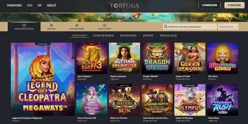 Avis sur le casino en ligne Tortuga